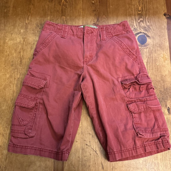 Lee Dungarees Loose Cargo Shorts Sure2Fit Youth Size 12R -Adjustable Waist Khaki - Picture 1 of 4